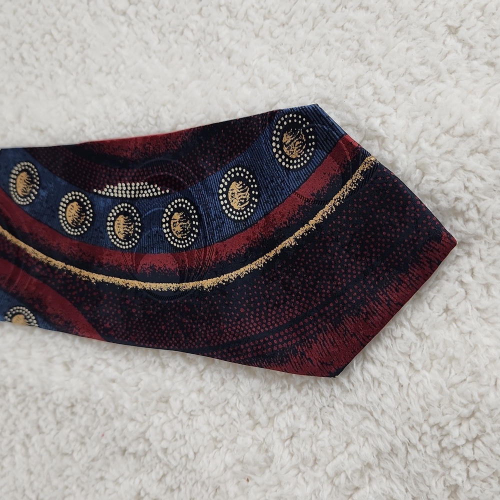 Conte di Milano tie vintage silk, colorful and fun!